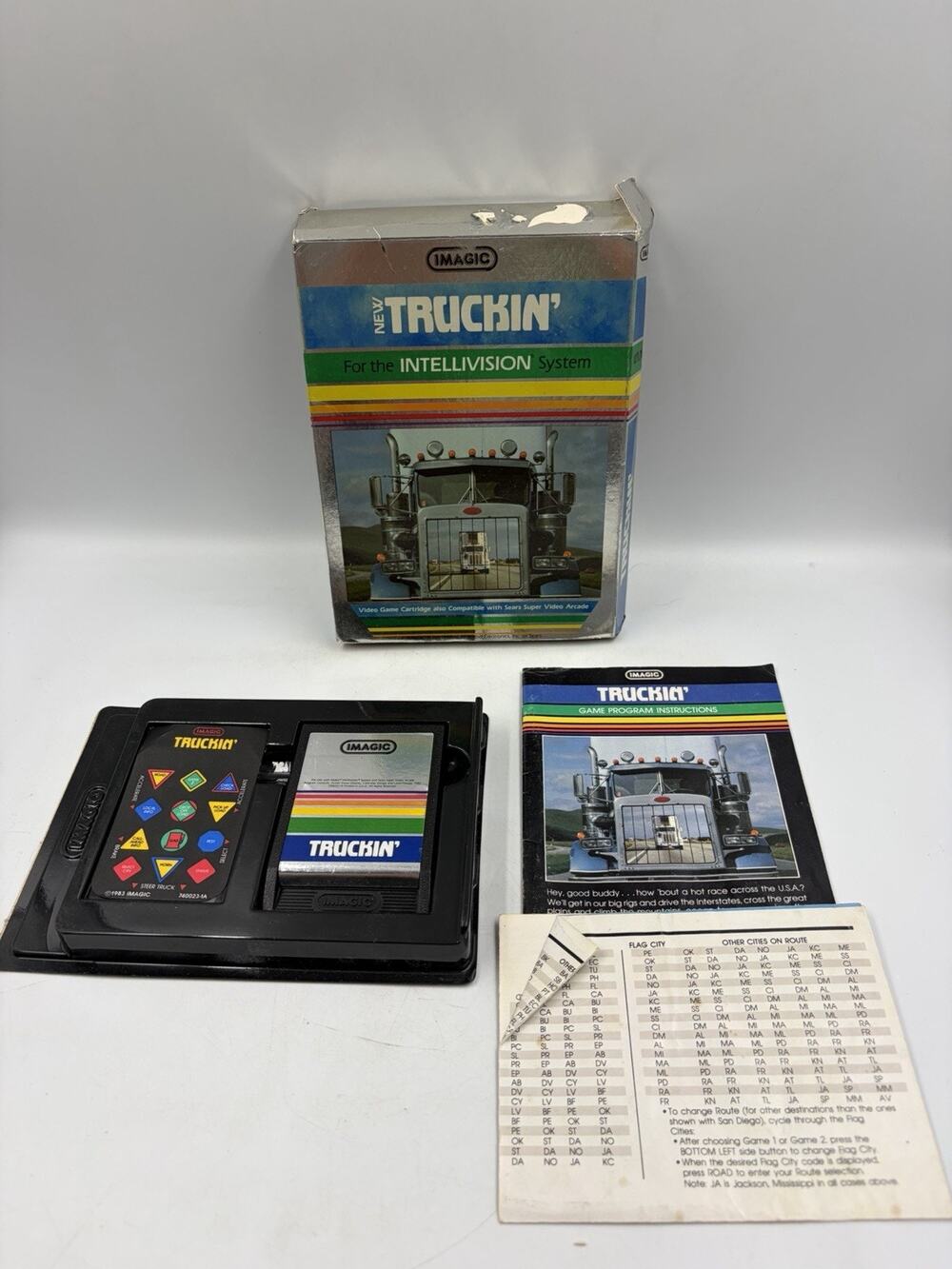 Truckin Intellivision iMagic 1983 Complete CIB
